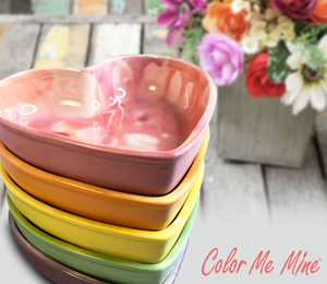 Trinity Color Me Mine Candy Heart Bowls