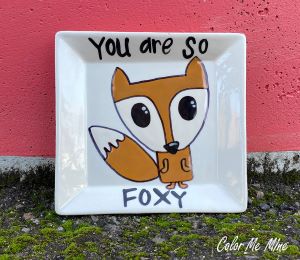 Trinity Color Me Mine Fox Plate