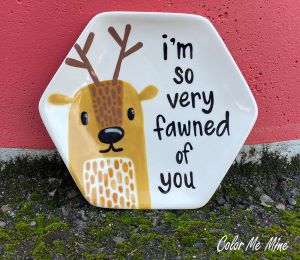 Trinity Color Me Mine Fawn Plate