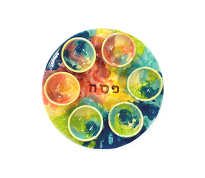 Trinity Color Me Mine Watercolor Sedar Plate