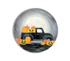 Trinity Color Me Mine Pumpkin Truck Plate