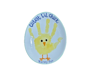 Trinity Color Me Mine Little Chick Egg Plate