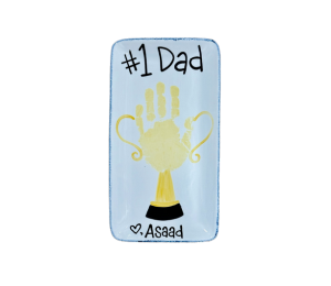 Trinity Color Me Mine Number One Dad Plate