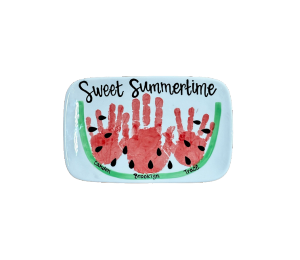 Trinity Color Me Mine Watermelon Plate