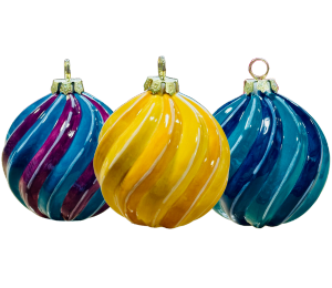 Trinity Color Me Mine Jewel Toned Spiral Ornament