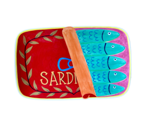 Trinity Color Me Mine Sardines Dinner Plate