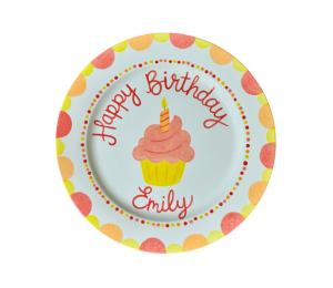 Trinity Color Me Mine Birthday Cupcake Plate