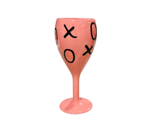 Trinity Color Me Mine XOXO Wine Glass